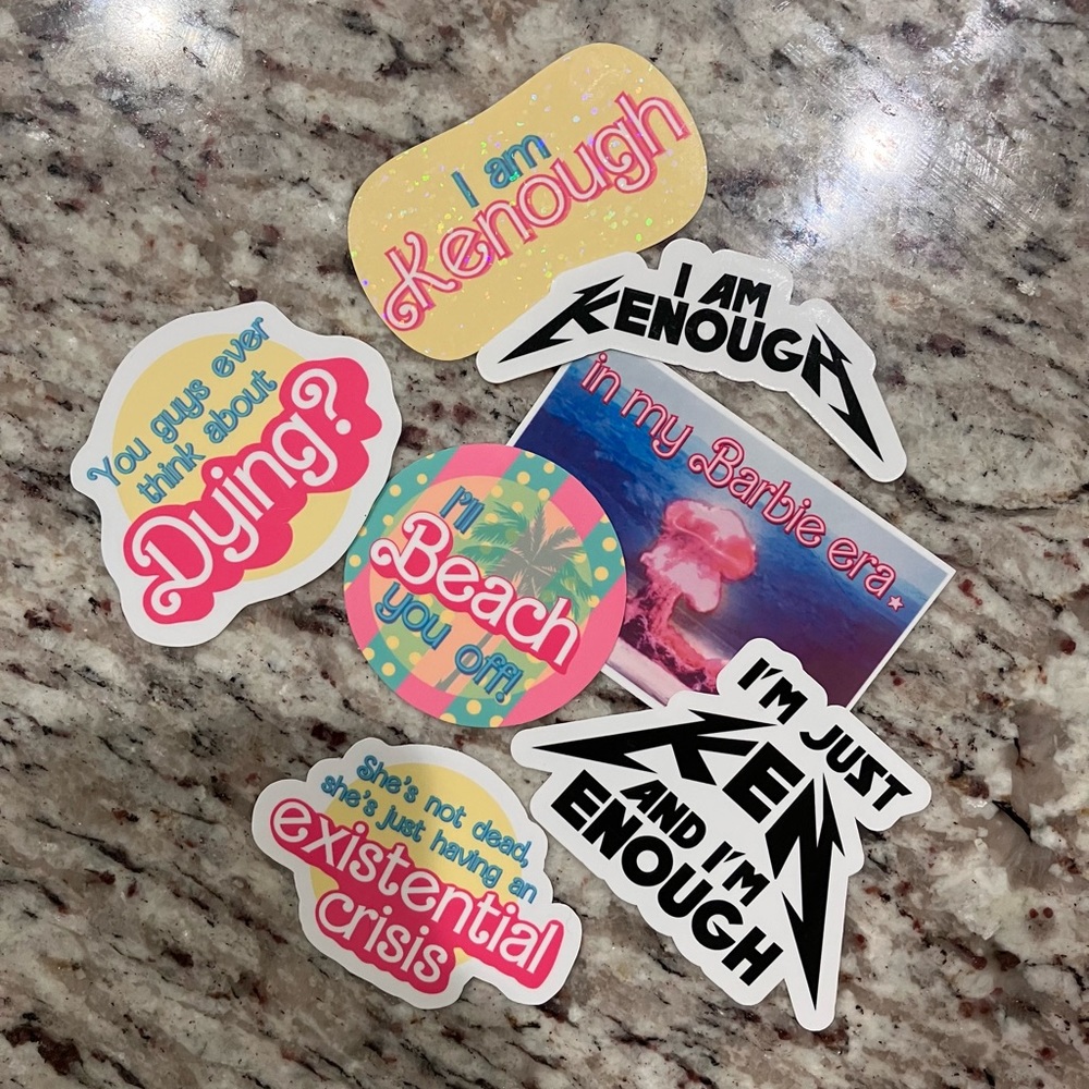 Barbie movie quotes sticker pack | Barbenheimer